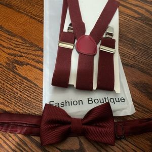 Little Boys Bow Tie and Suspenders